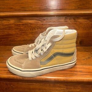 Vans Kids High-Top Sneakers - Tan and brown